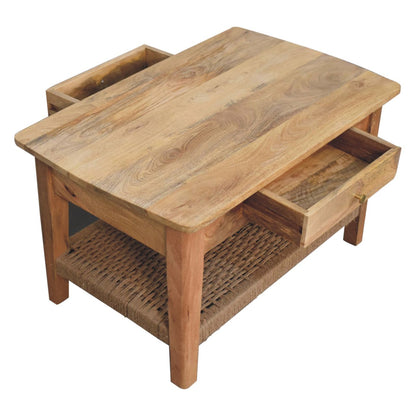 Rope 2 Drawers Coffee Table