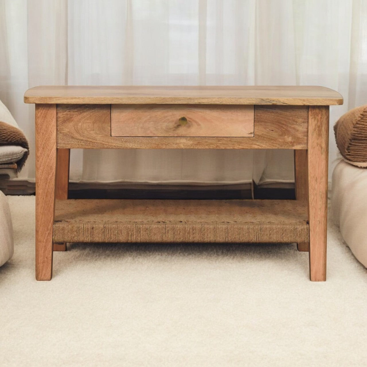 Rope 2 Drawers Coffee Table