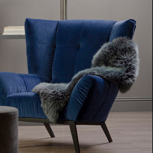Sheepskin Gunmetal Rug | Bosie