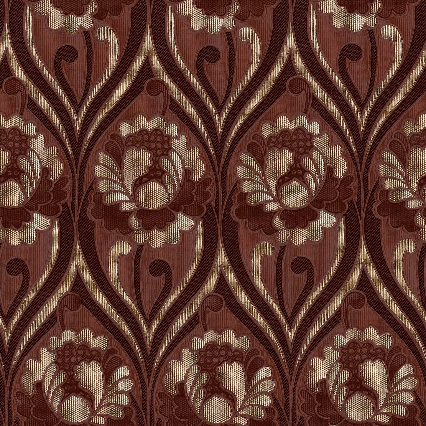 Vintage floral Damask Wallpaper