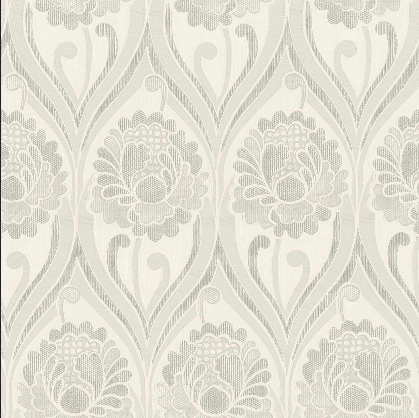 Vintage floral Damask Wallpaper