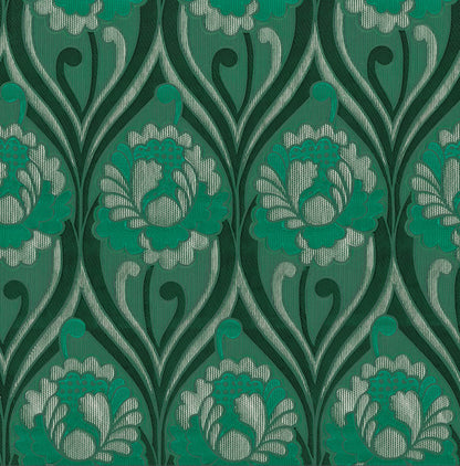 Vintage floral Damask Wallpaper