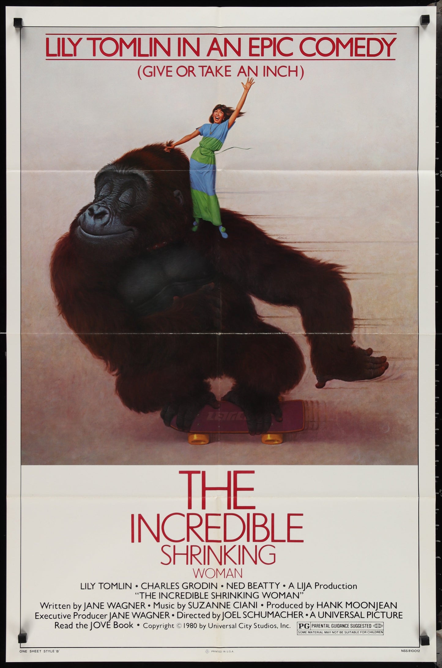 The Incredible Shrinking Woman (1981) Original US One Sheet Movie Poster