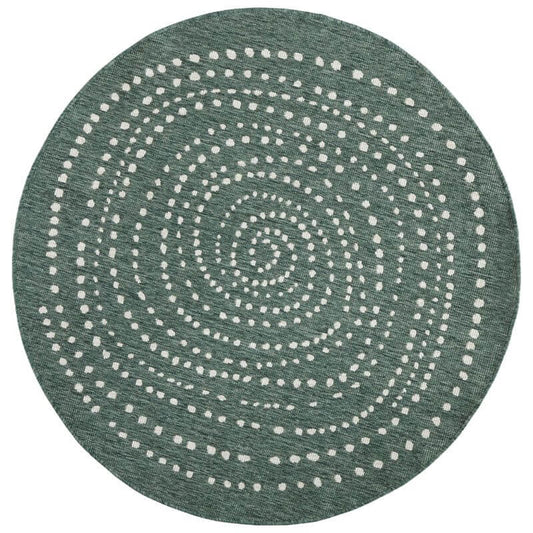 Indoor Outdoor Bali Reversible Round Rug