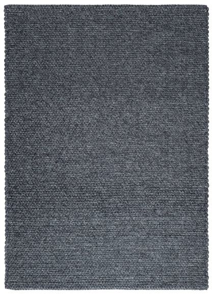 Solid Design Low Pile Eco Charcoal Rug