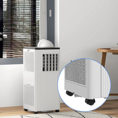 HOMCOM 9,000 BTU App-Controlled Mobile Air Conditioner, 20m\'c2\'b2 Radius - White