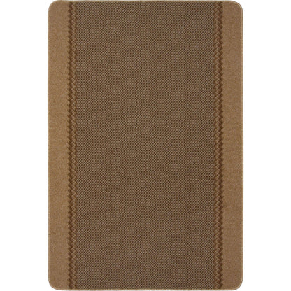 Washable Bordered Beige Rug  | 116B