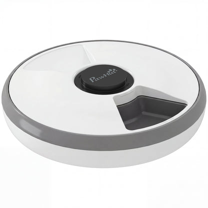 PawHut Automatic Cat Feeder Programmable Timer for Dry Wet Food Cat Food Dispenser with Ice Pack for 6 Meals