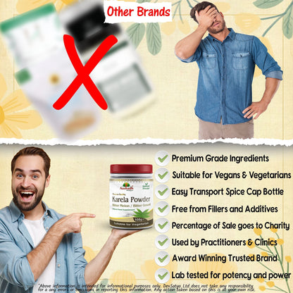 Aushadh Karela Powder 100 gram - Daily Wellness Support