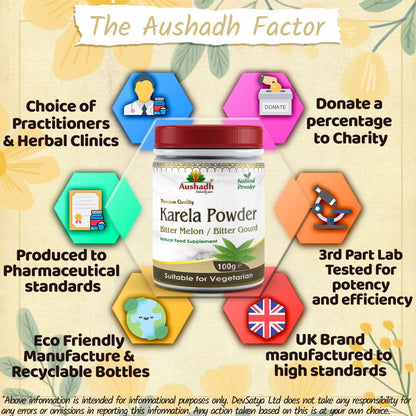 Aushadh Karela Powder 100 gram - Daily Wellness Support