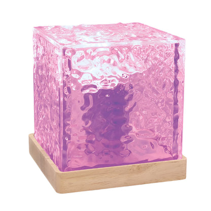 Northern Lights LED Lamp Colour Change Cube Remote Control Effects USB 13cm