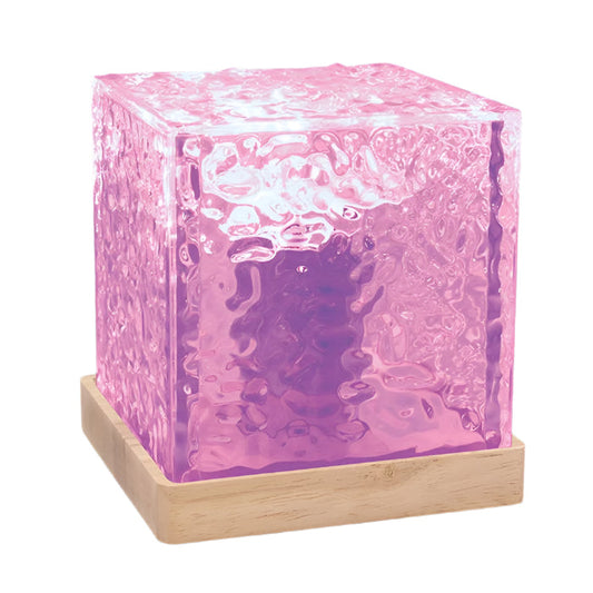 Northern Lights LED Lamp Colour Change Cube Remote Control Effects USB 13cm