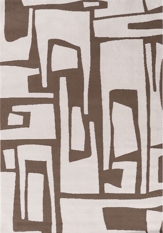 Loft Abstract Brown Rug