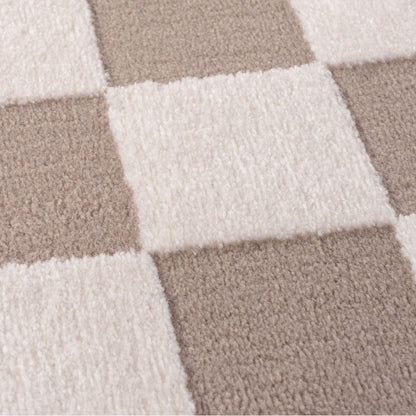 Loft Checkerboard Beige Rug