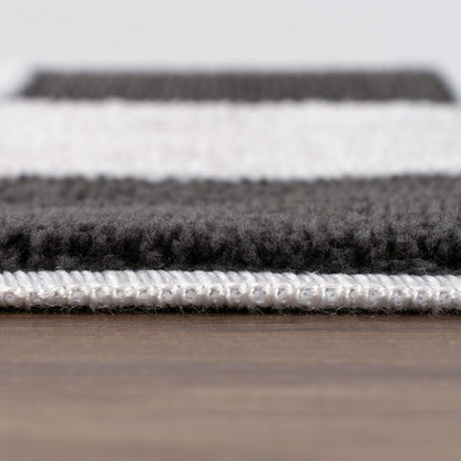 Loft Checkerboard Dark Grey Rug