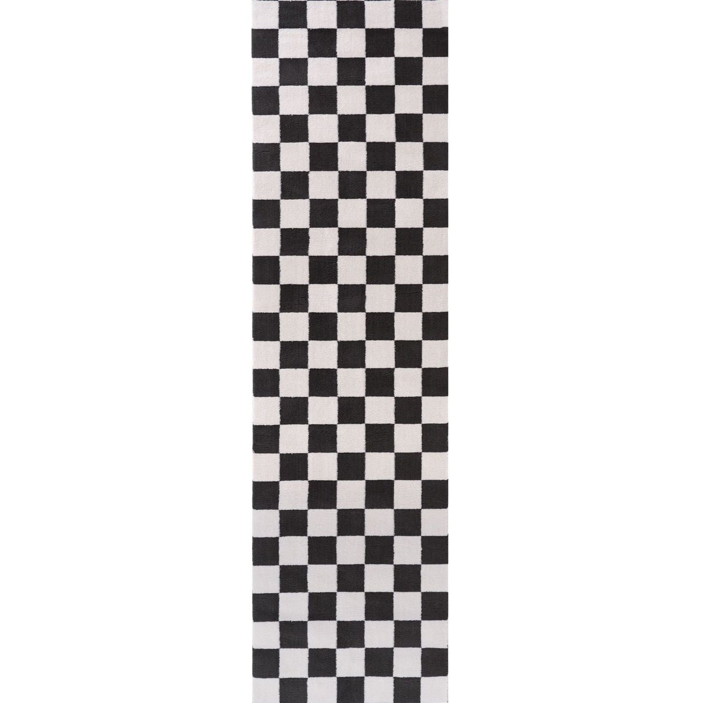 Loft Checkerboard Dark Grey Rug