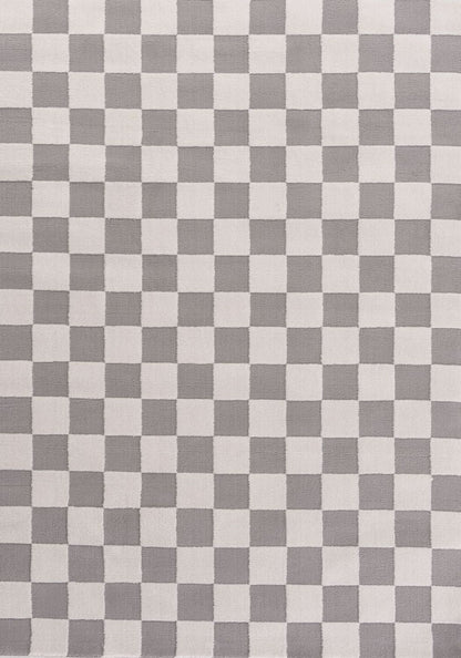 Loft Checkerboard Grey Rug