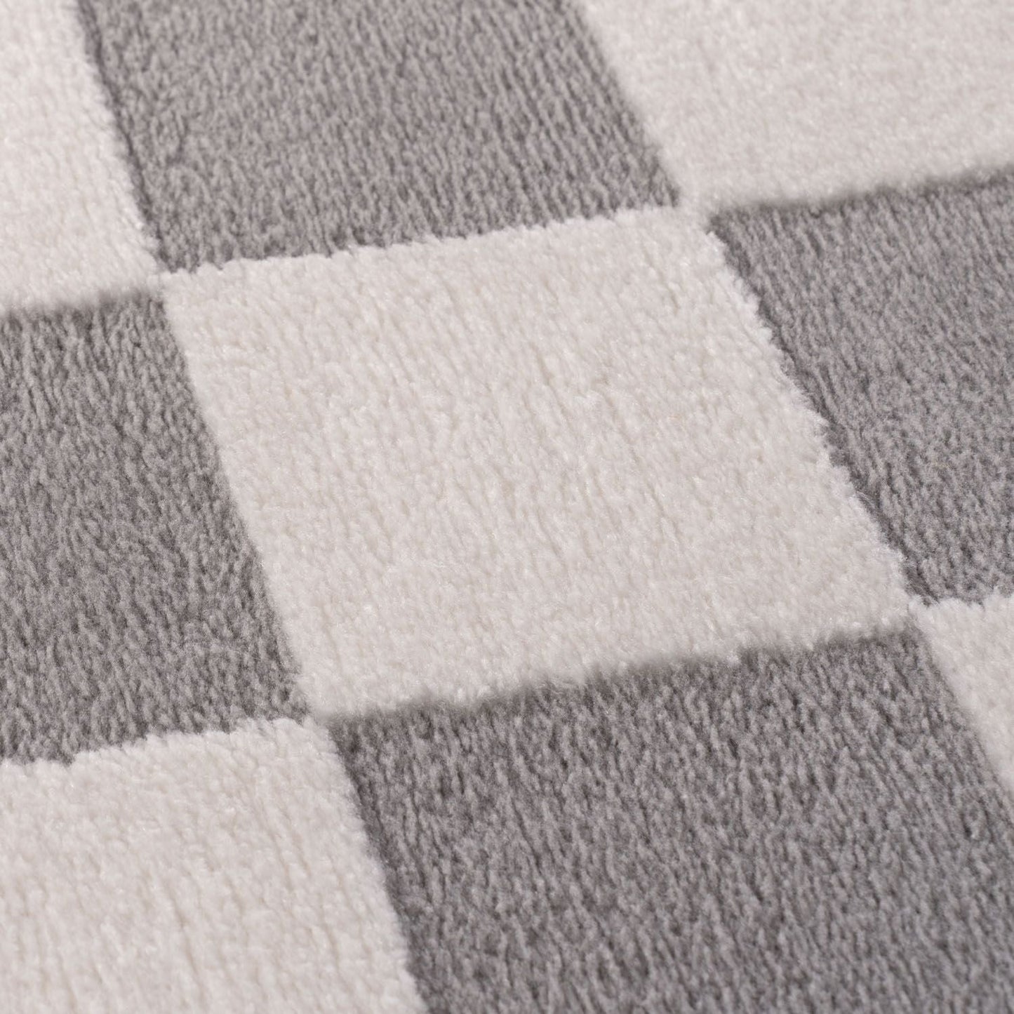 Loft Checkerboard Grey Rug
