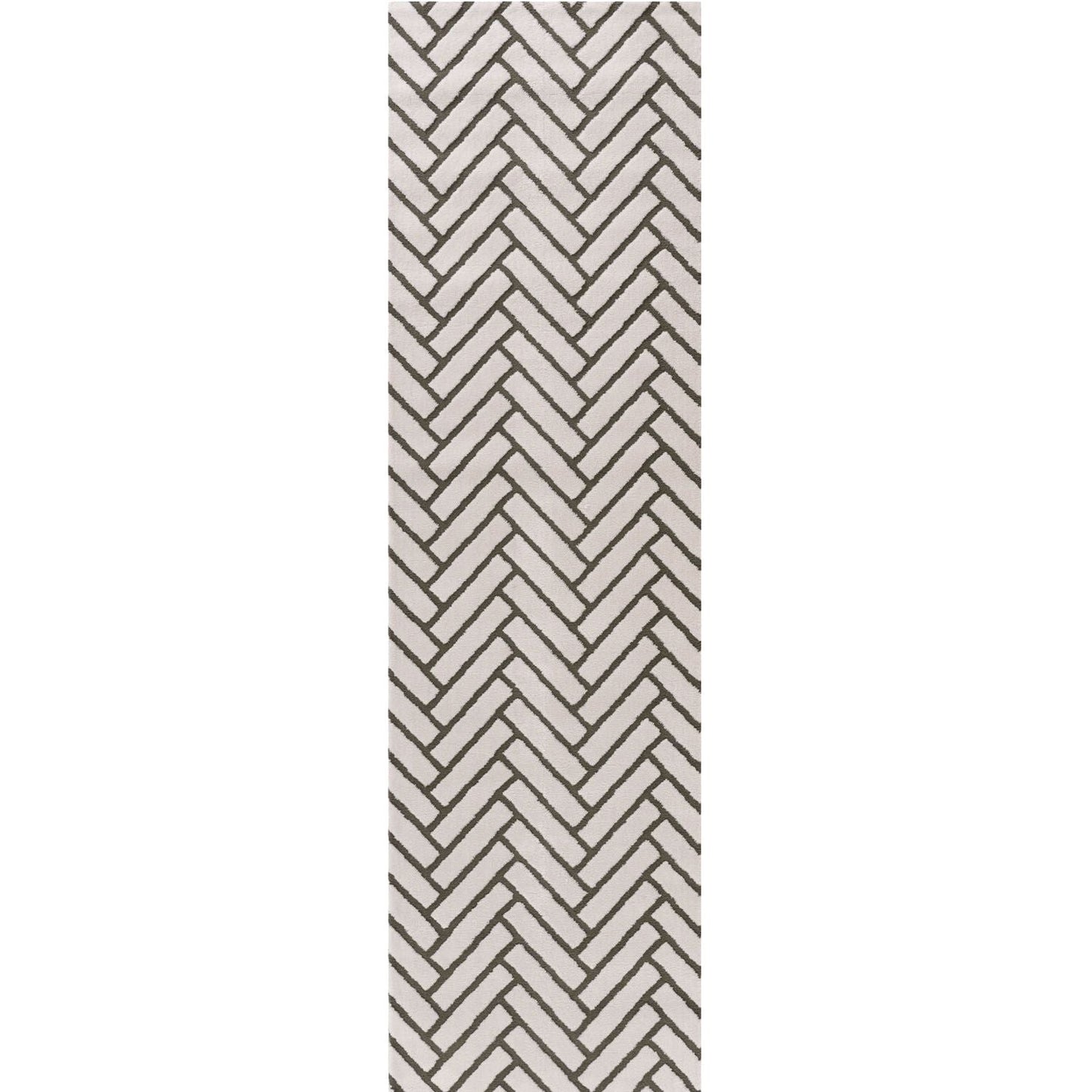 Loft Chevron Green Rug