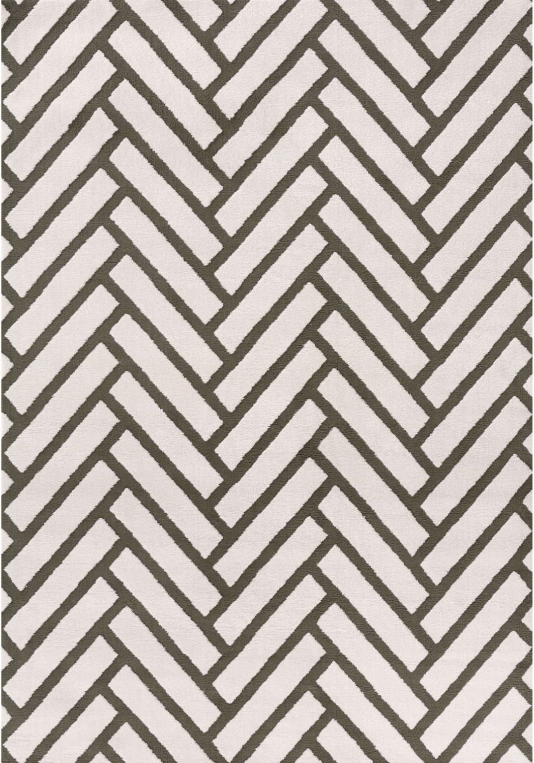 Loft Chevron Green Rug