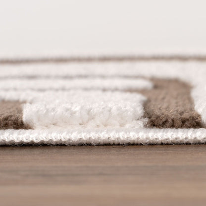 Loft Geometric Brown Rug