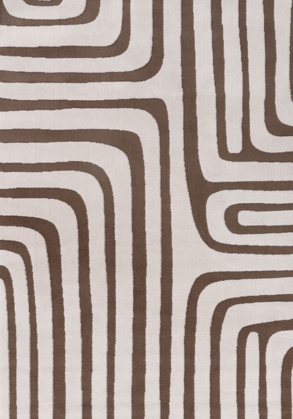 Loft Geometric Brown Rug