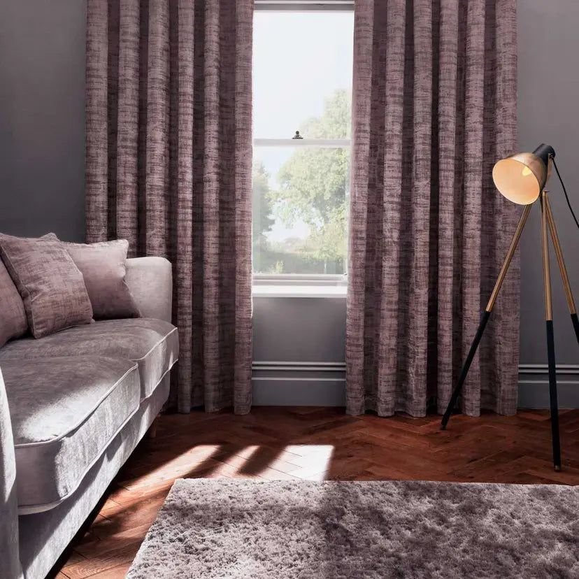 Naples Heather Eyelet Ready Made Curtain