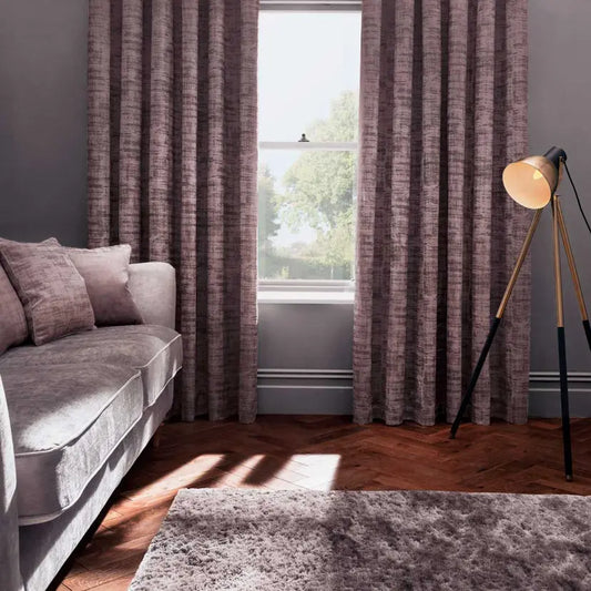 Naples Heather Eyelet Ready Made Curtain