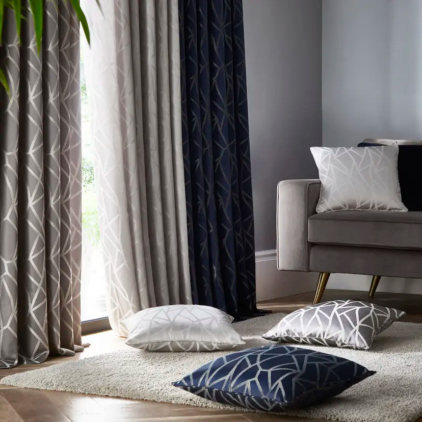 Como Ink Eyelet Ready Made Curtain