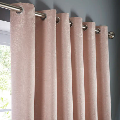 Amari Blush Eyelet Ready Made Curtain