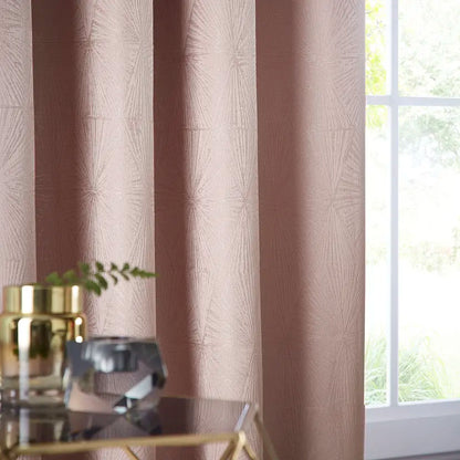 Amari Blush Eyelet Ready Made Curtain