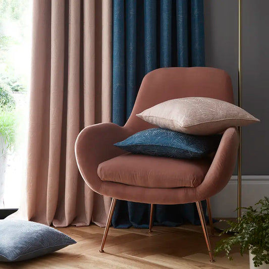 Amari Blush Eyelet Ready Made Curtain