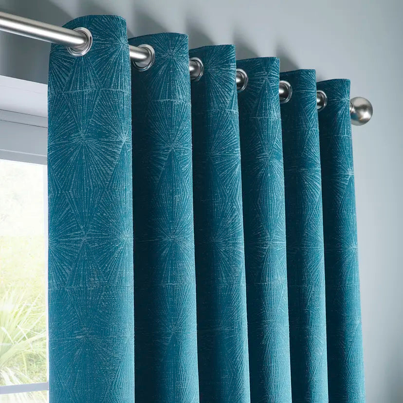 Amari Kingfisher Eyelet Ready Made Curtain
