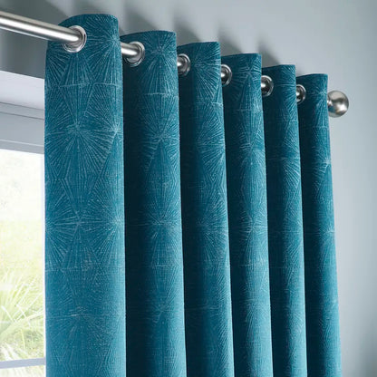 Amari Kingfisher Eyelet Ready Made Curtain