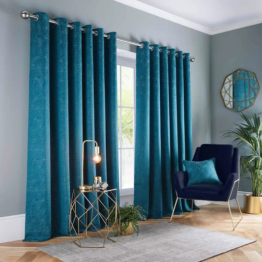 Amari Kingfisher Eyelet Ready Made Curtain