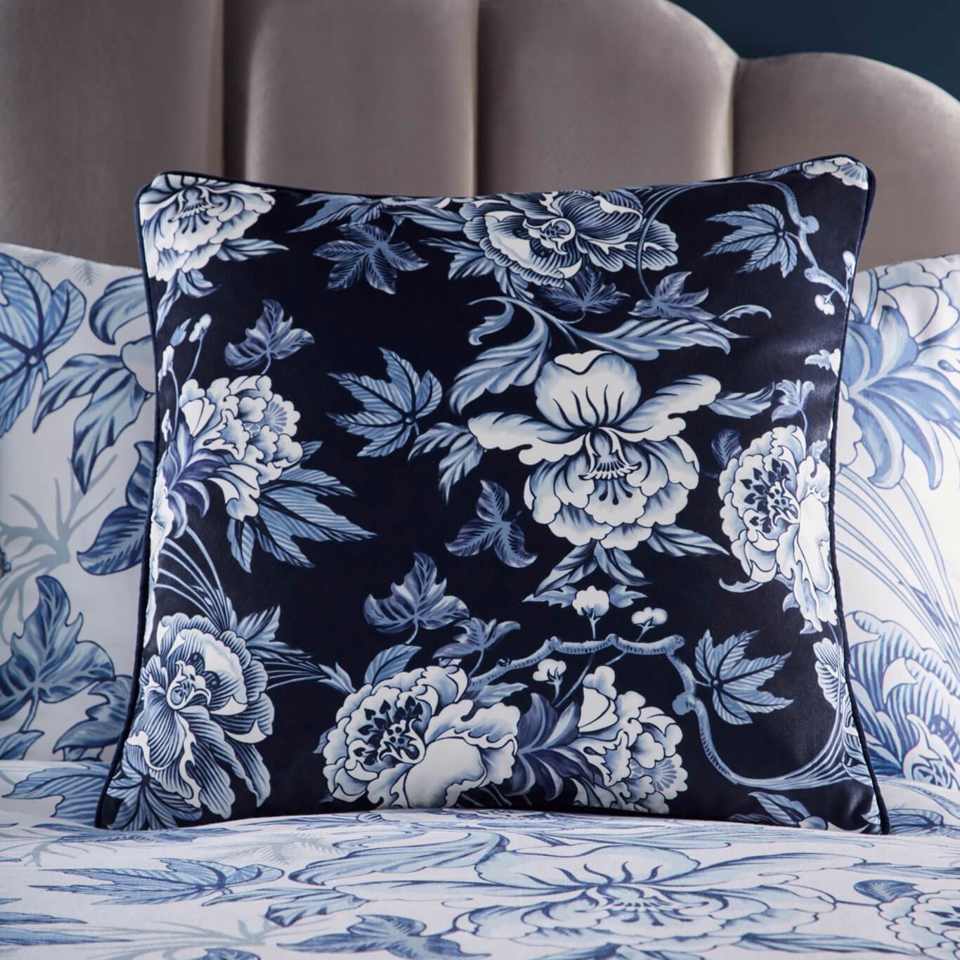 Hibiscus Midnight Cushion 50x50cm