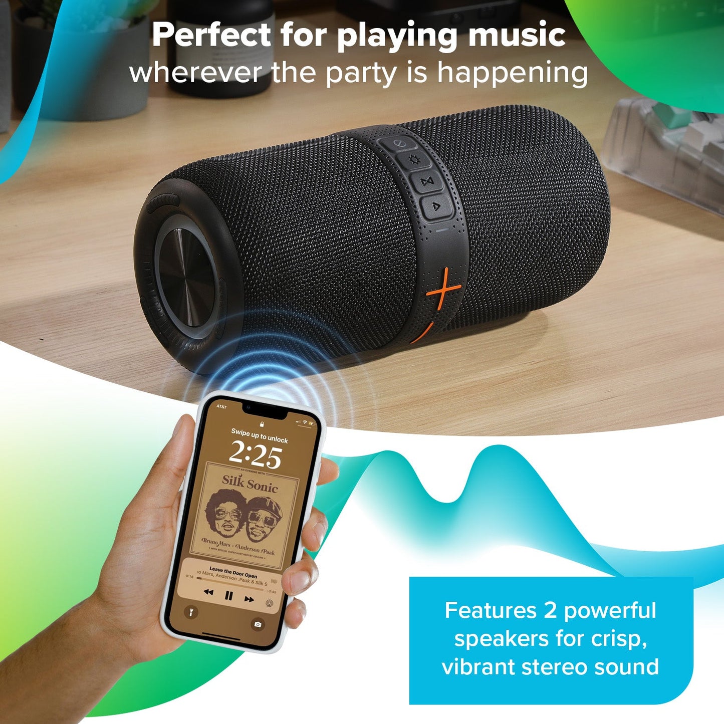 Maplin Portable Bluetooth V5 Party Speaker