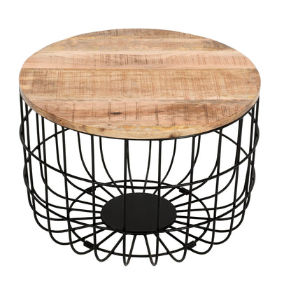Merlin Mango Wooden Wire Coffee Table