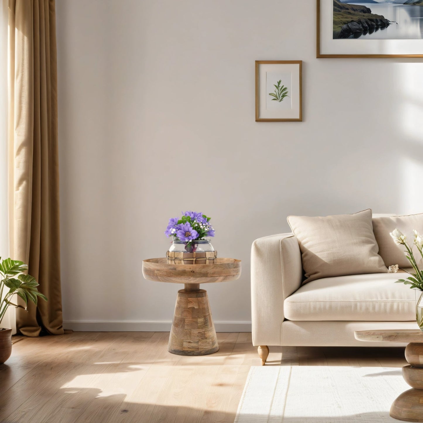 Merlin Mango Wood Bedside Table