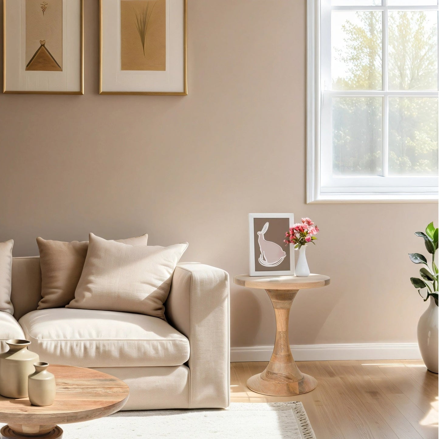 Merlin Mango Wood Round Side Table