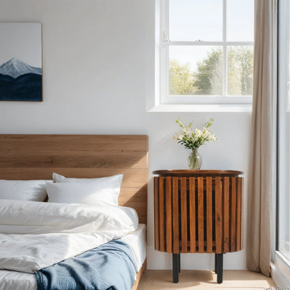 Compton Mango Wood Bedside Table