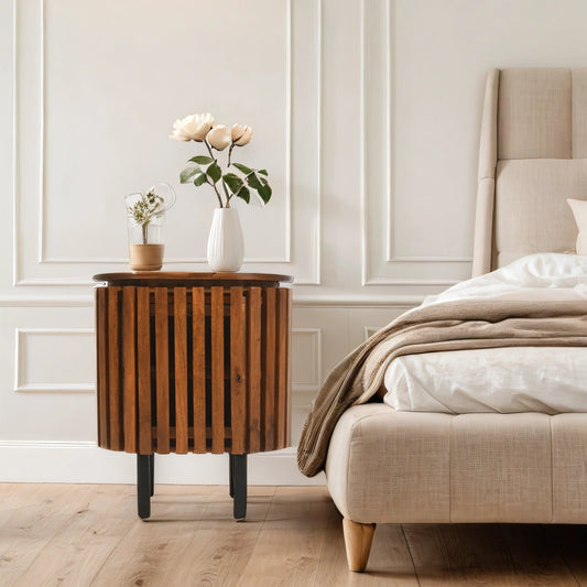 Compton Mango Wood Bedside Table