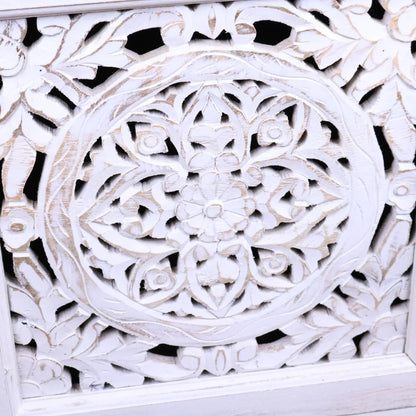 Mehira Mango Wood Bedside Cabinet Antique White