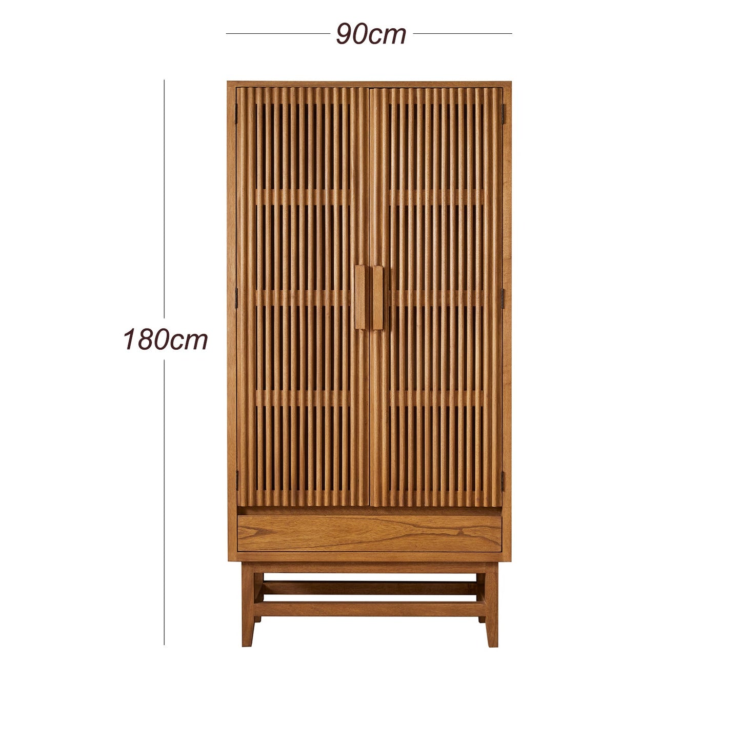 Melia Light Oak Wardrobe with Drawer