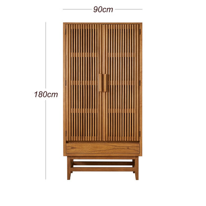 Melia Light Oak Wardrobe with Drawer