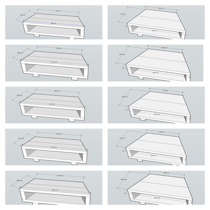 Corner Solid Wood Tv Unit / Solid Wood / Rustic