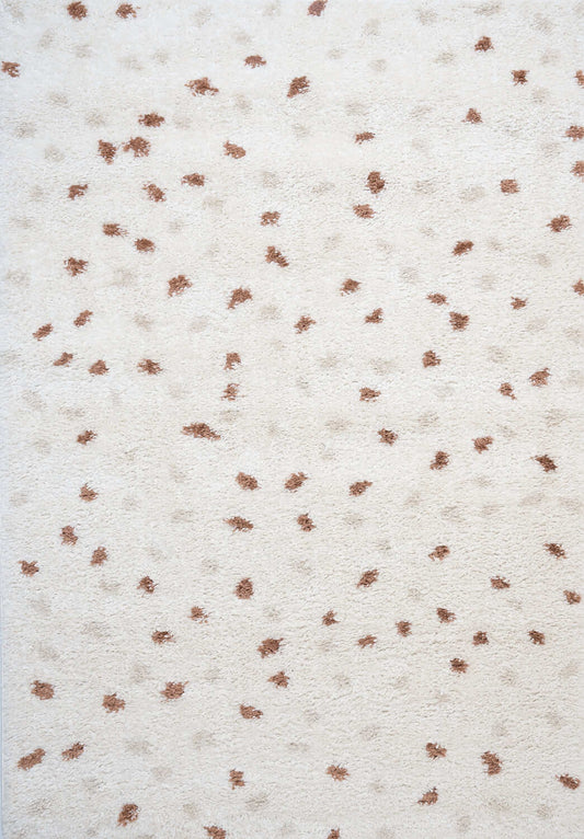 Moodi Shaggy Cream/Terra Biscotti Rug