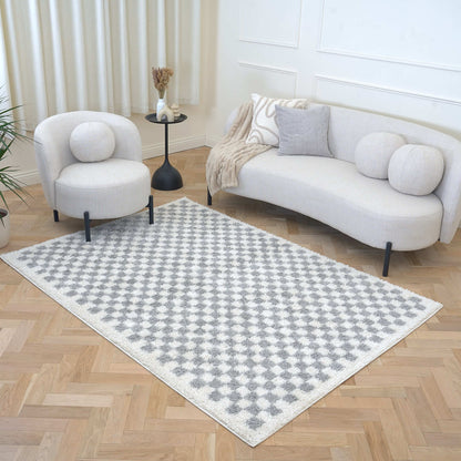 Moodi Shaggy Grey Mulberry Rug