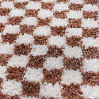 Moodi Shaggy Terra Pixelate Rug