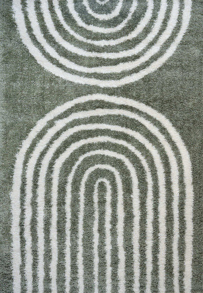 Moodi Shaggy Green Reverie Rug